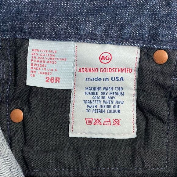 AG Adriano Goldschmied "The Club" Flare Jeans 26R Dark Blue Denim - Picture 6 of 6